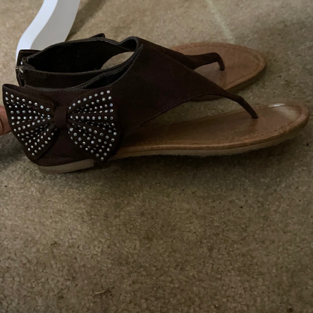 Bedazzled thong sandals